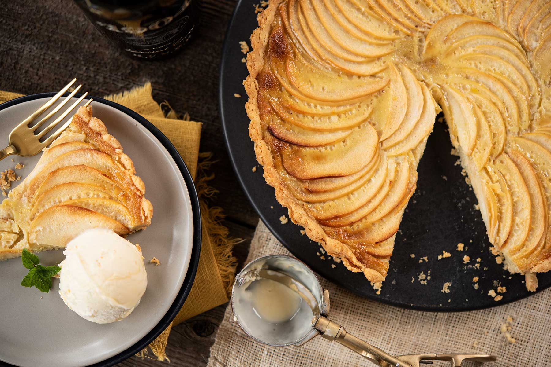 Apple Custard Tart