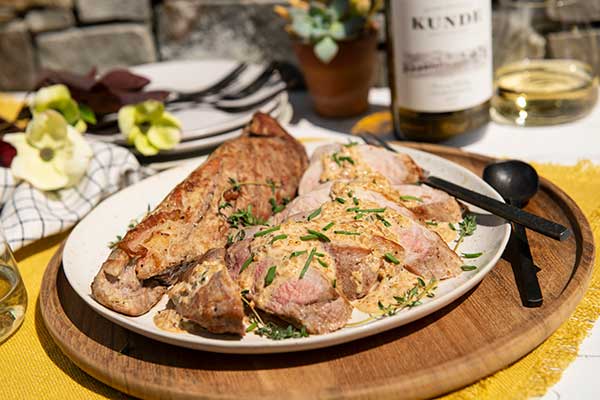 Pork Tenderloin with Dijon Cream Sauce